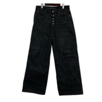 デニムパンツ NO/FAITH STUDIOS RAW DENIM JAPANESE W35 M ブラック