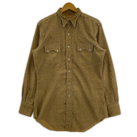 長袖シャツ 40s Mc Clure's コーデュロイウエスタンシャツ(-) ブラウン