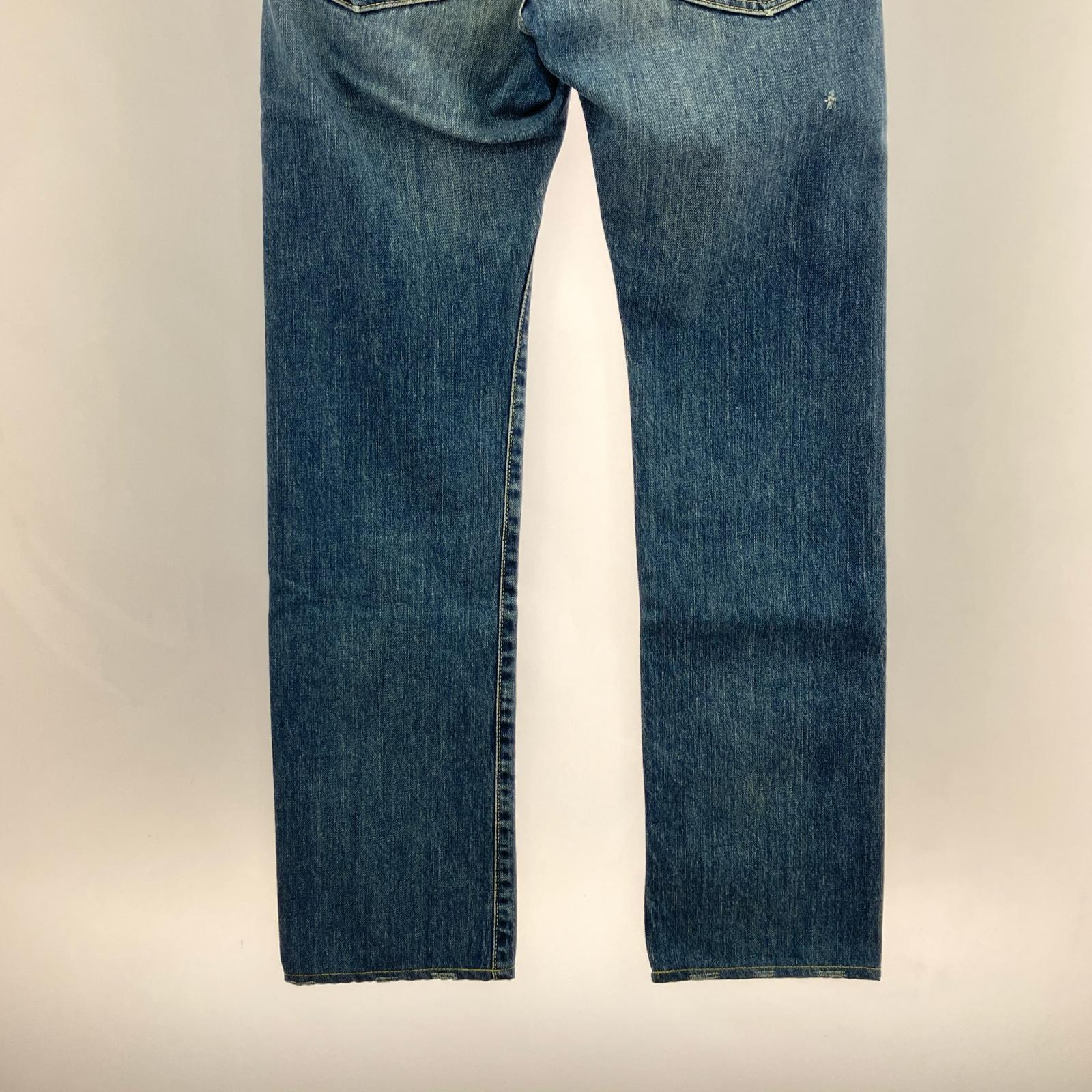 デニムパンツ SP加工スタッズ ストレート W28 28 ネイビー