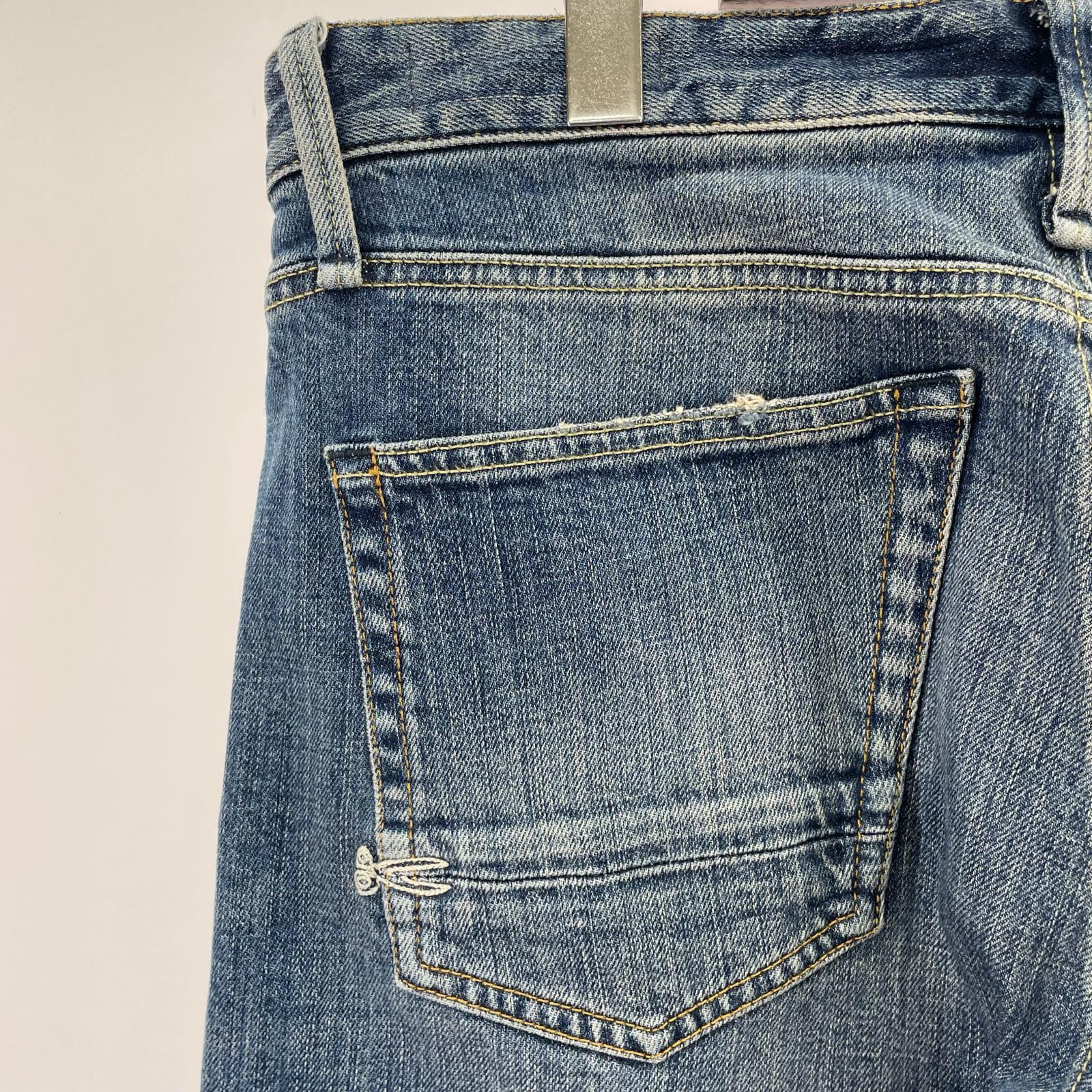 デニムパンツ トリコロール 赤耳 ブルー