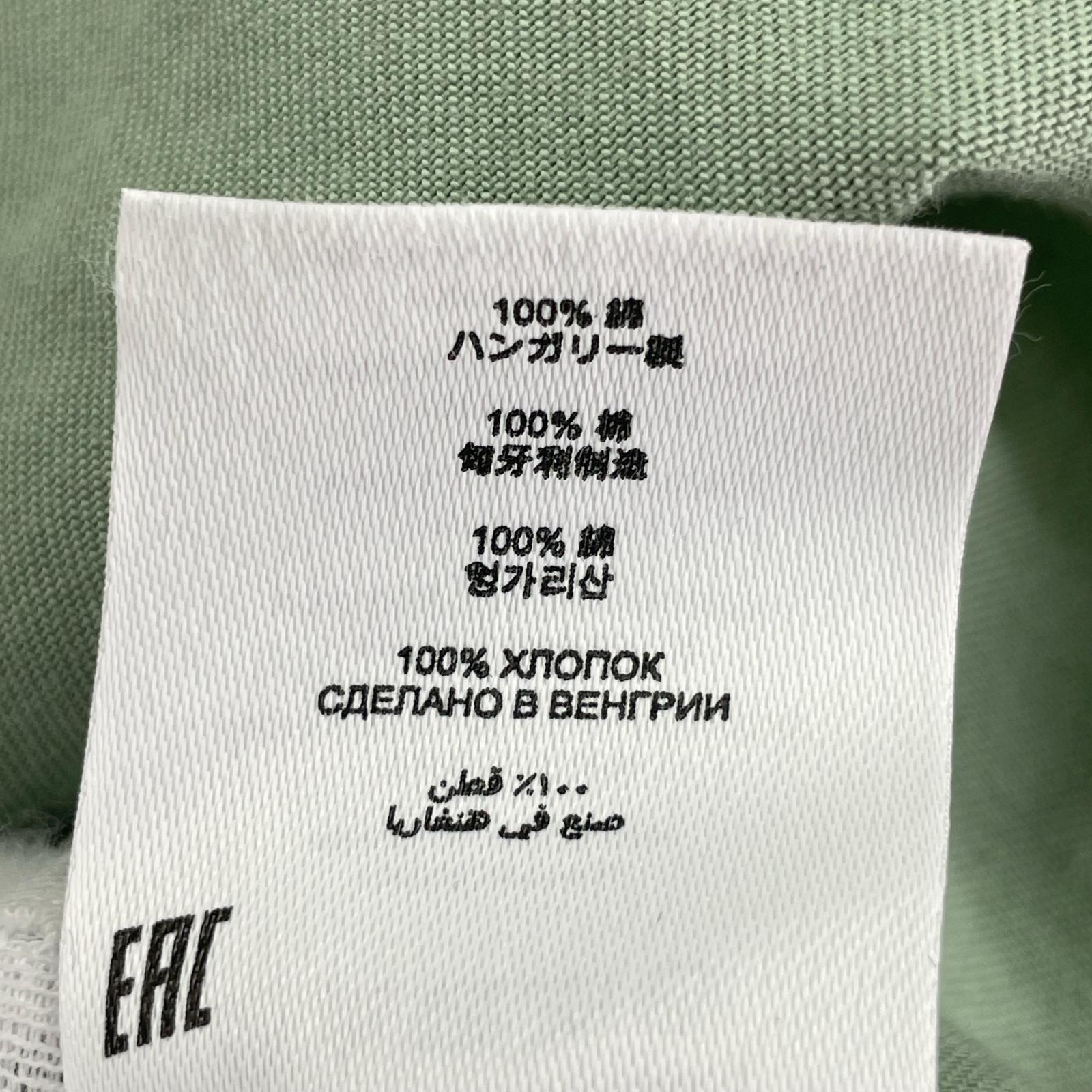 長袖シャツ シャツジャケット 緑 M グリーン