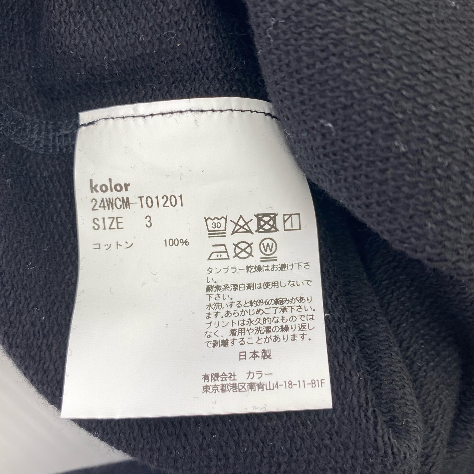 スウェット 24AW 黒 24WCM-T01201 3 3 ブラック