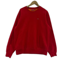 スウェット 18SS Contrast Crewneck Small Box Logo M レッド
