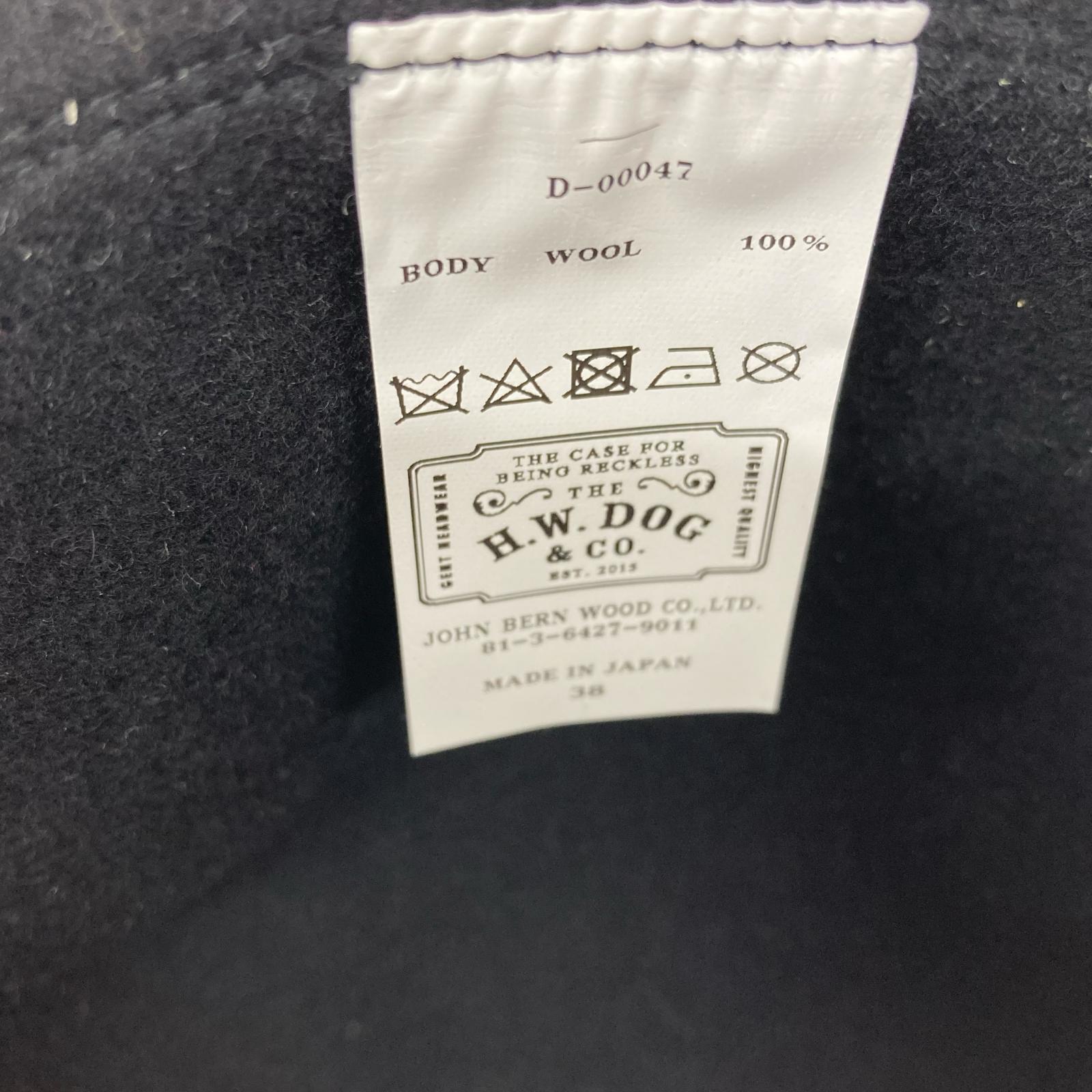 ハット H.W.DOG&CO セルビアウール トラベラーズハット 黒 ブラック