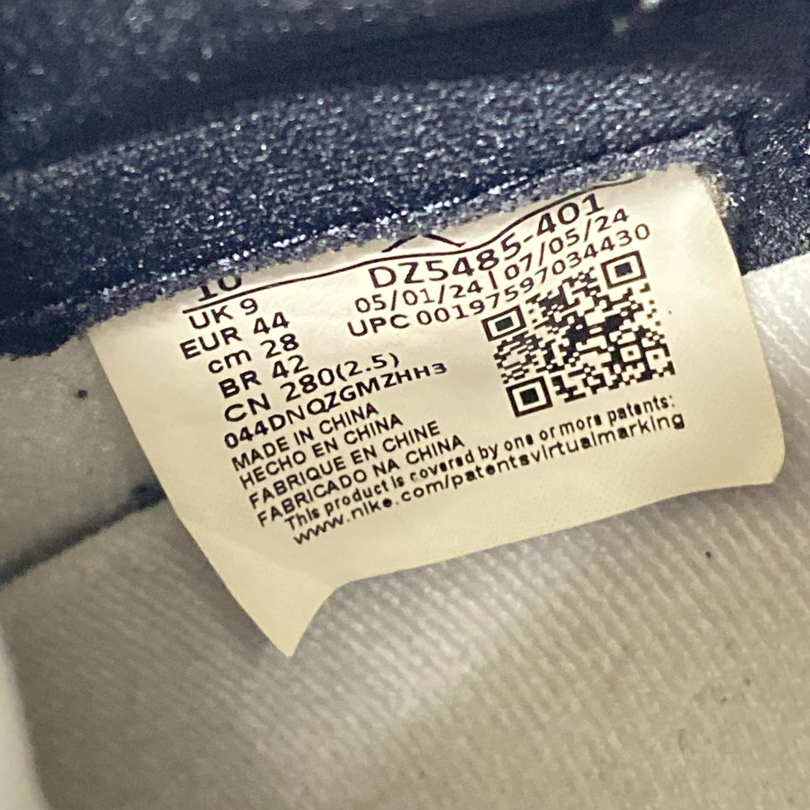 スニーカー AIR JORDAN 1 RETRO HIGH OG Midnight Navy DZ5485-401 28cm 28cm (US10 UK9 1/2 EU46)