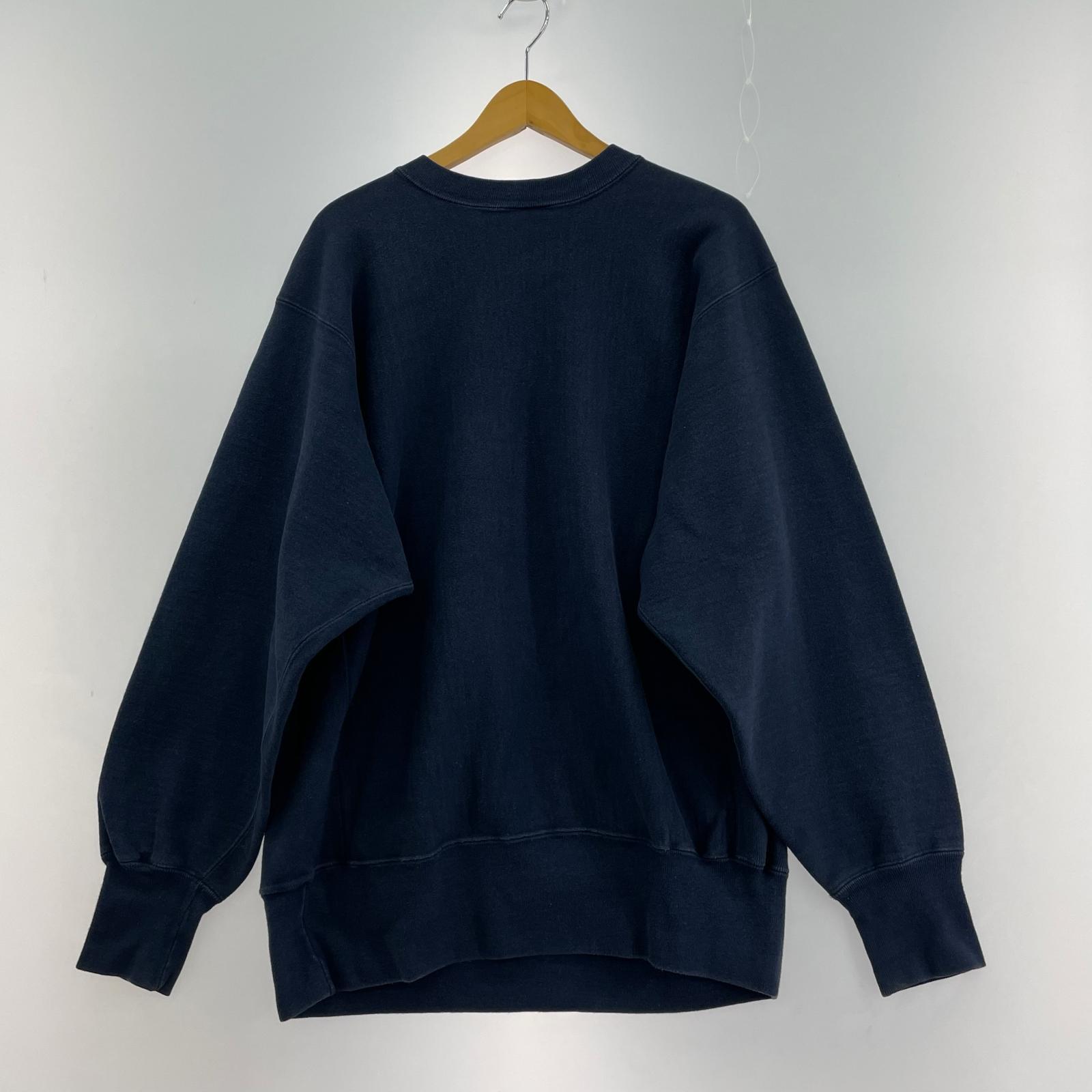 スウェット 80s USA製 YALE SOCCER リバースウィーブスウェット XL ネイビー