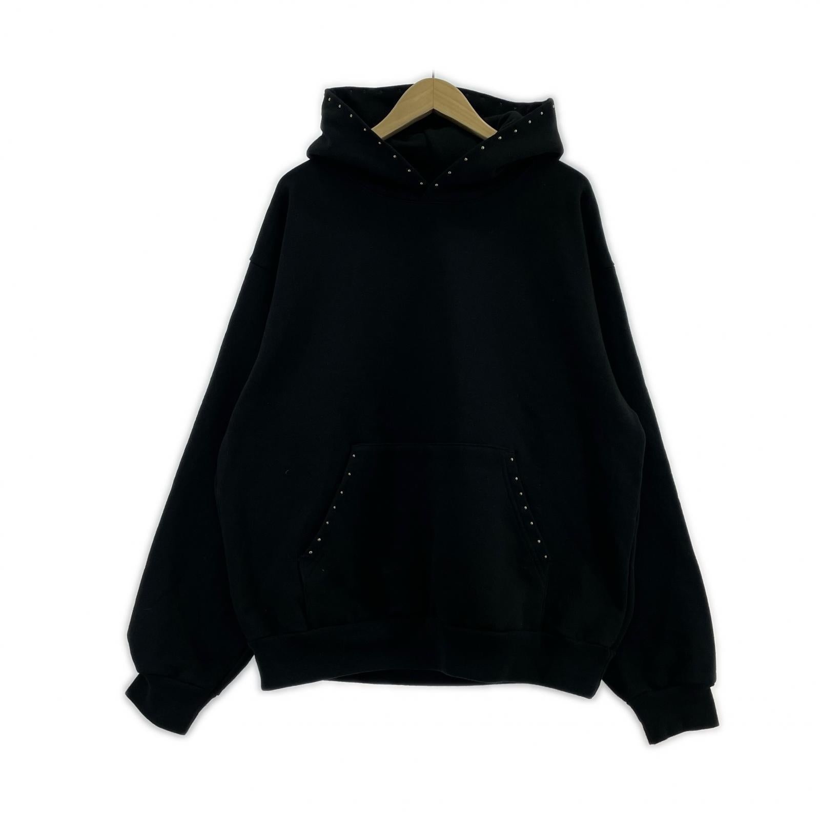 パーカー ×ORIGINAL Charcoal スタッズパーカー BLK L ブラック