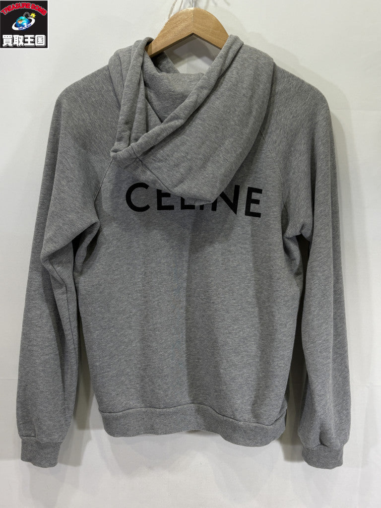 CELINE 20SS Back Logo Print Hoodie S 2Y005917G