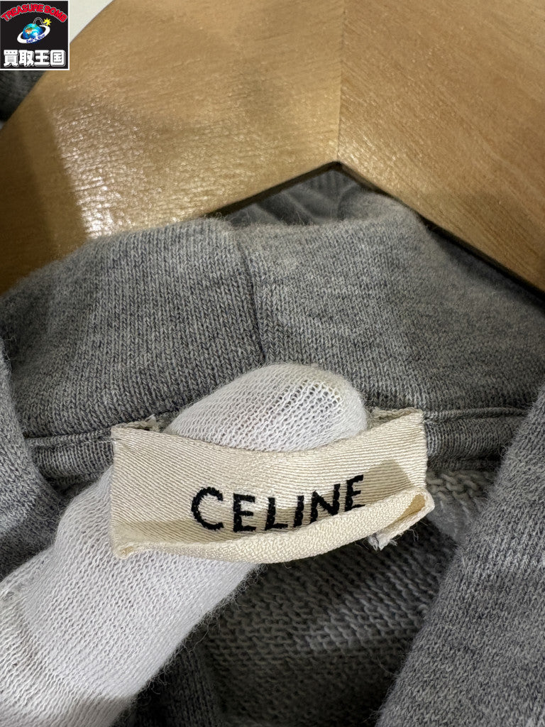 CELINE 20SS Back Logo Print Hoodie S 2Y005917G