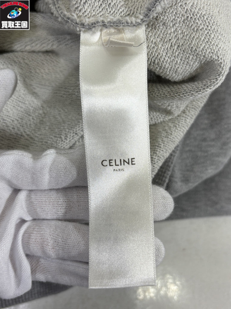 CELINE 20SS Back Logo Print Hoodie S 2Y005917G
