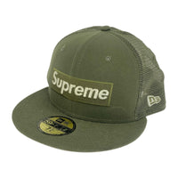キャップ box logo/mesh back/world famous カーキ