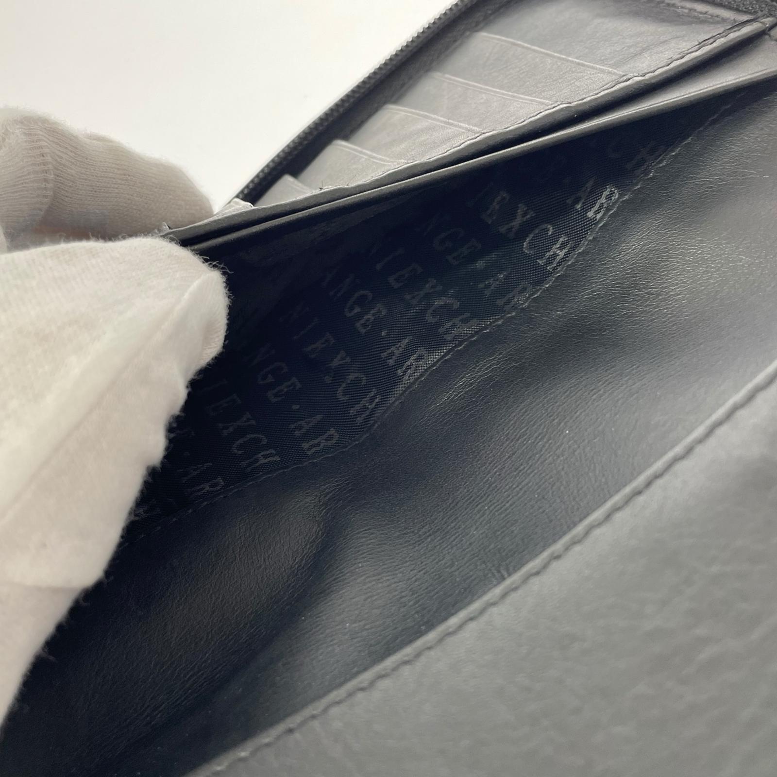 長財布 ラウンドファスナー ロングウォレット 黒 ブラック
