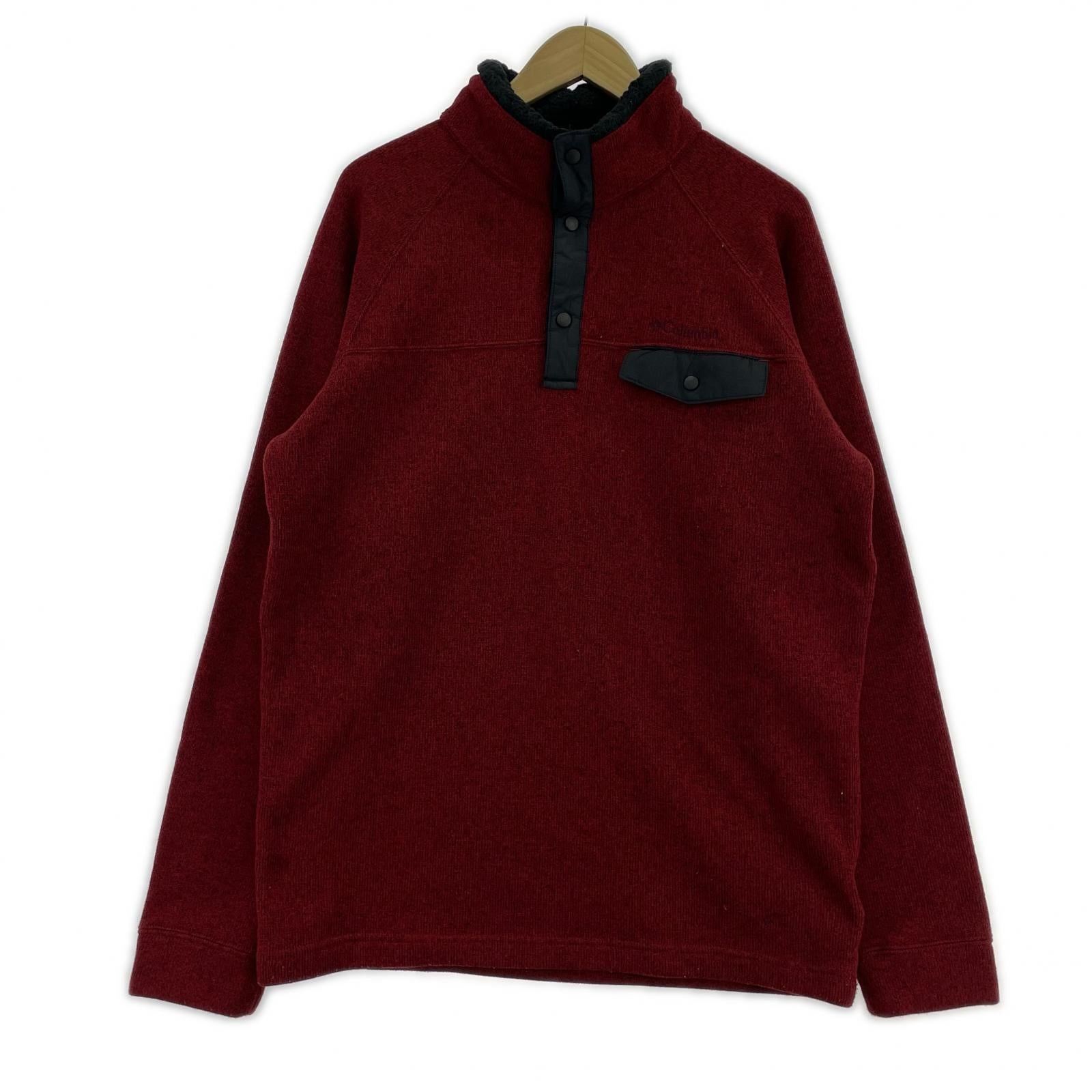 ジャケット ハーフスナップ L レッド