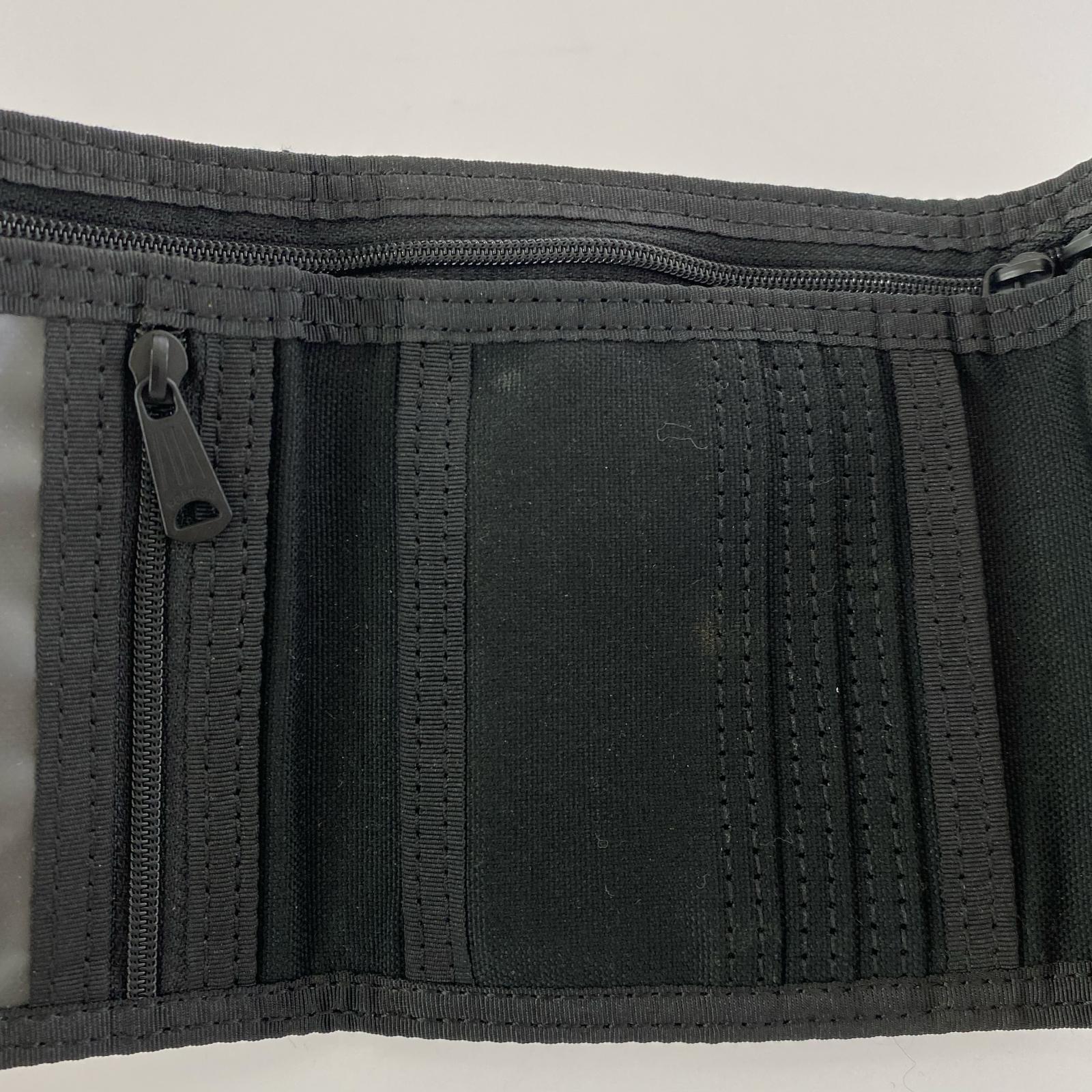コンパクトウォレット スモーキー 三つ折り 黒 ブラック