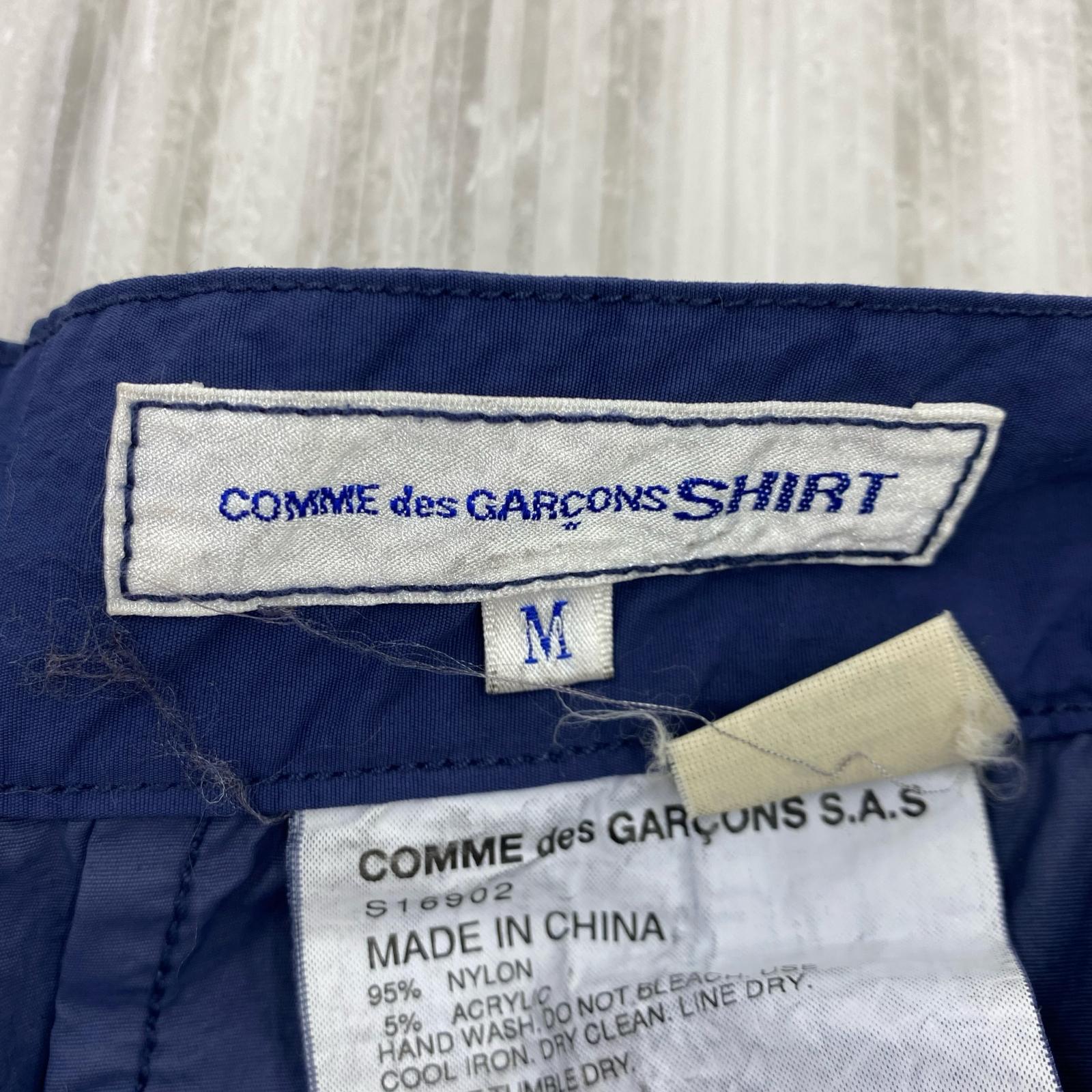 パンツ COMME des GARCONS SHIRT ロードランナーワッペン ナイロン クロップドパンツ M ネイビー