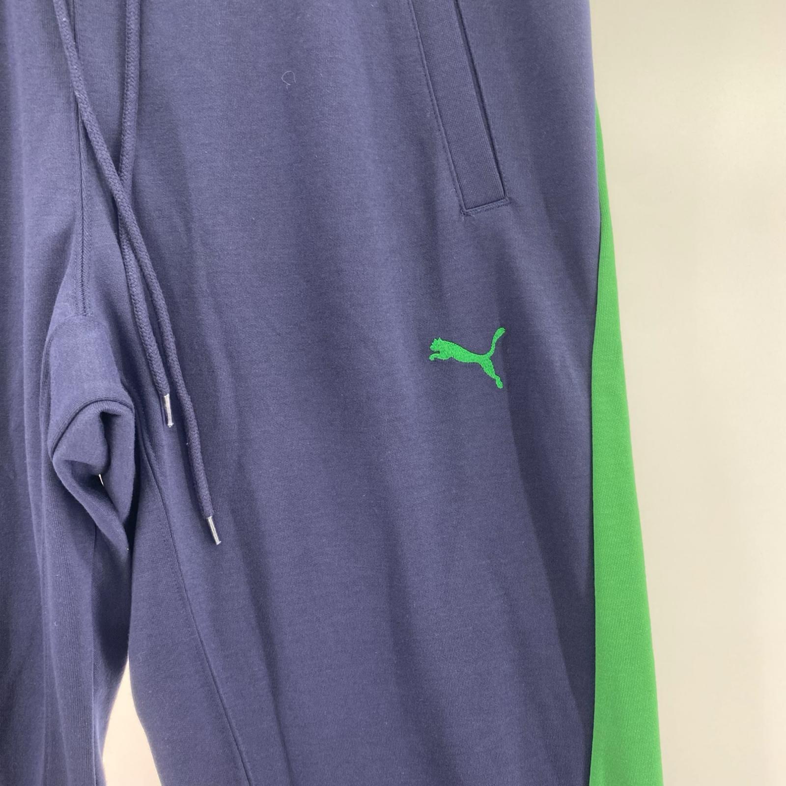 パンツ PUMA×Scye トラックパンツ 紺×緑 (L) L ネイビー