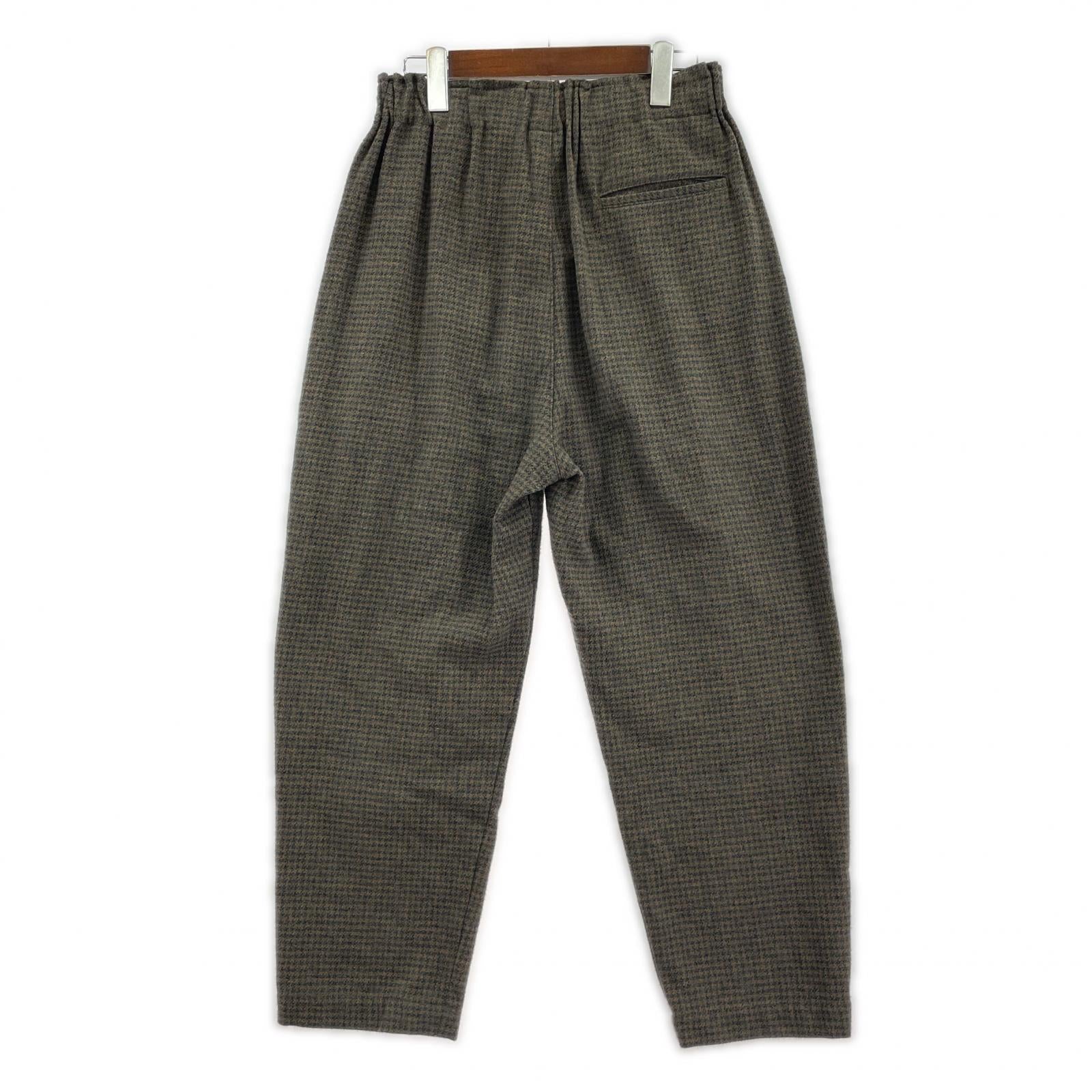 パンツ Brocante チェックパンツ ブラウン