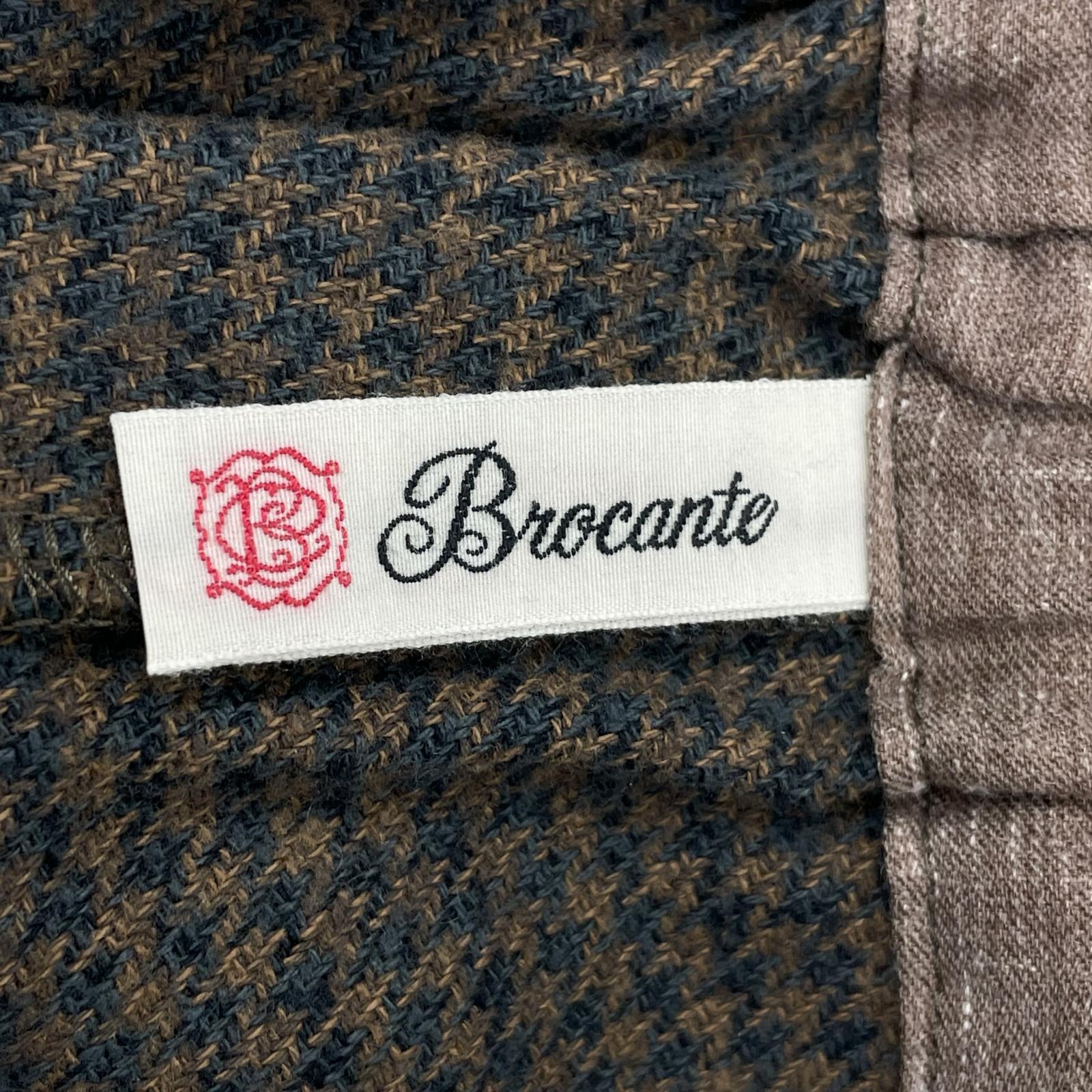 パンツ Brocante チェックパンツ ブラウン