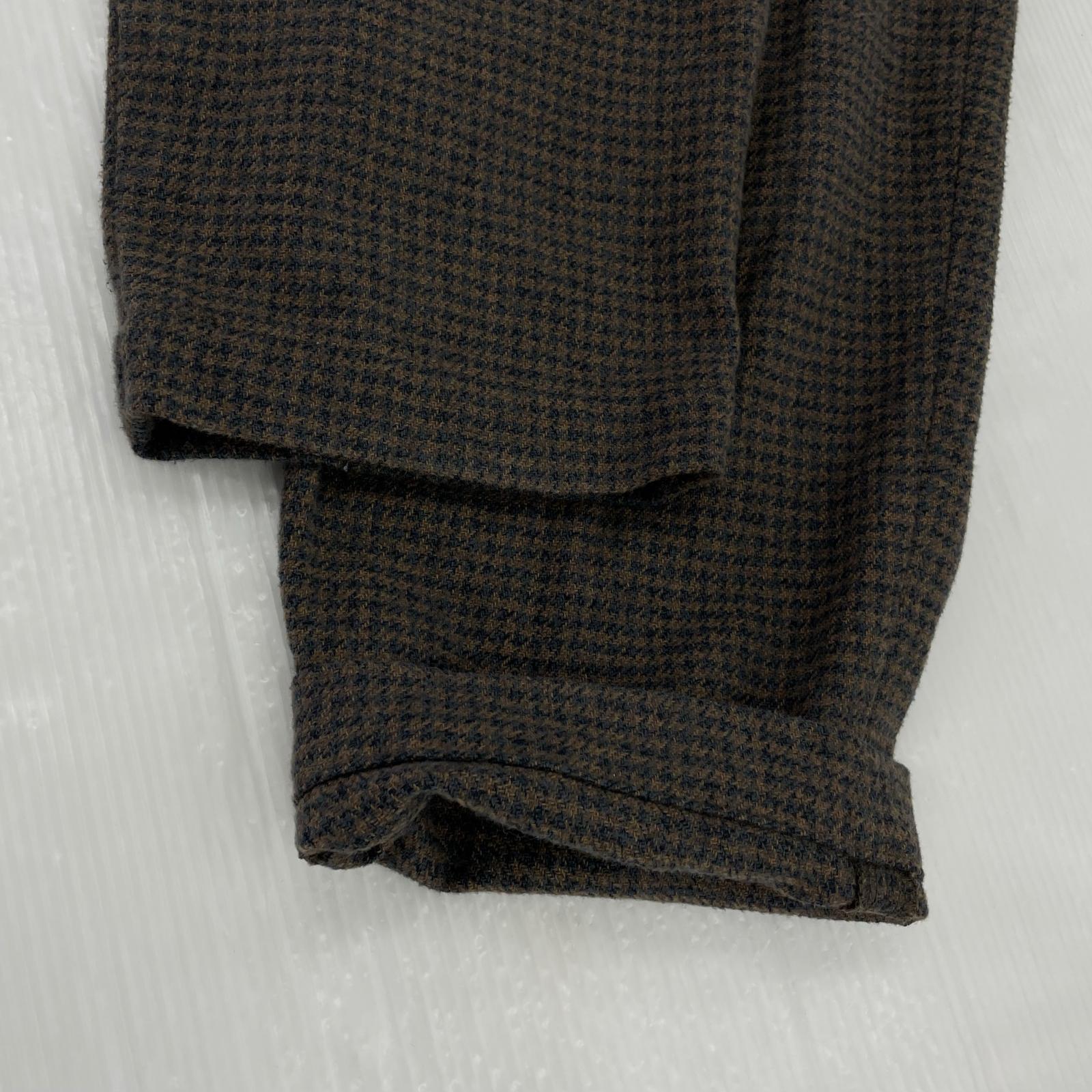 パンツ Brocante チェックパンツ ブラウン