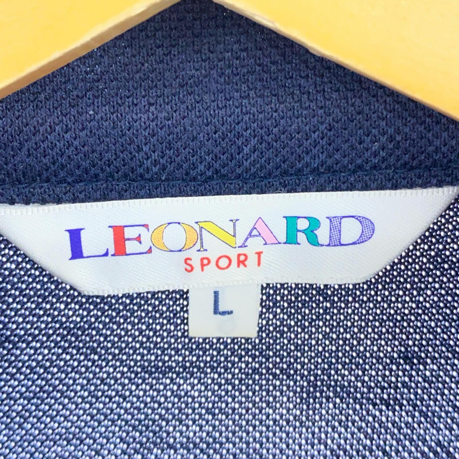 長袖Tシャツ ネイビー ハーフジップ L