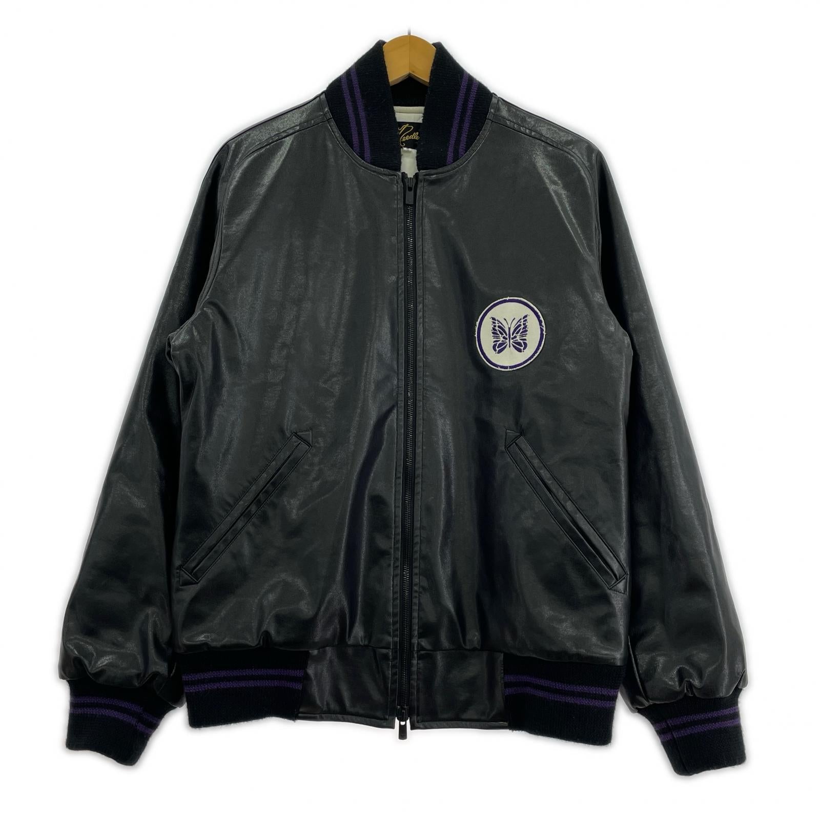ジャケット Award Jacket Faux Leather (S) HM078 S ブラック