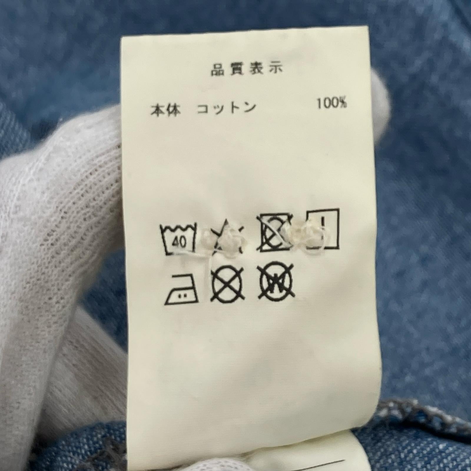 長袖シャツ 23AW ALLEN DENIM LS SHIRT サイズ1 1 ブルー