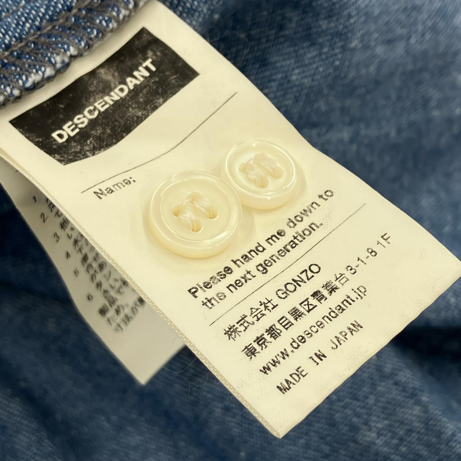 長袖シャツ 23AW ALLEN DENIM LS SHIRT サイズ1 1 ブルー