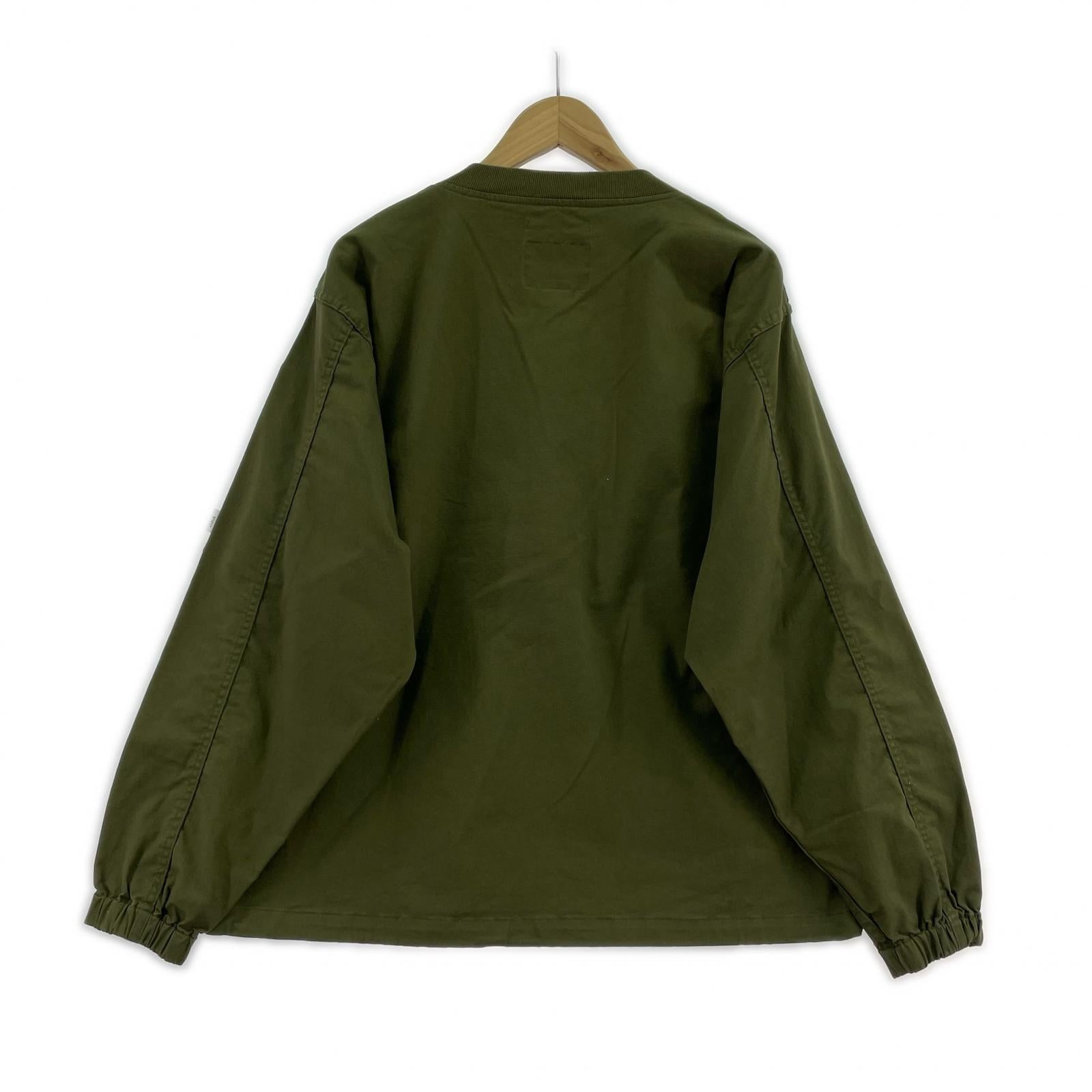 長袖Tシャツ 21AW SMOCK LS COTTON TWILL サイズ01 カーキ