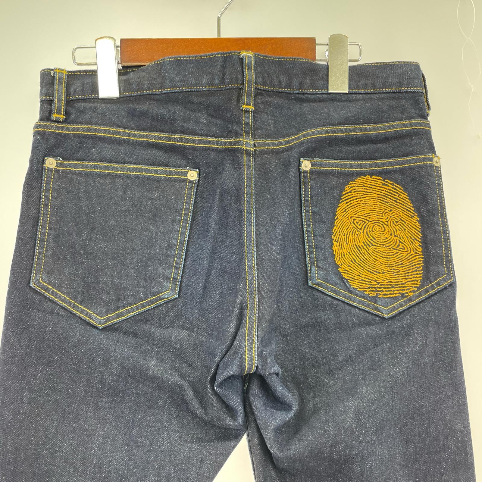 デニムパンツ MAN オーブ刺繍 デニムパンツ(46)