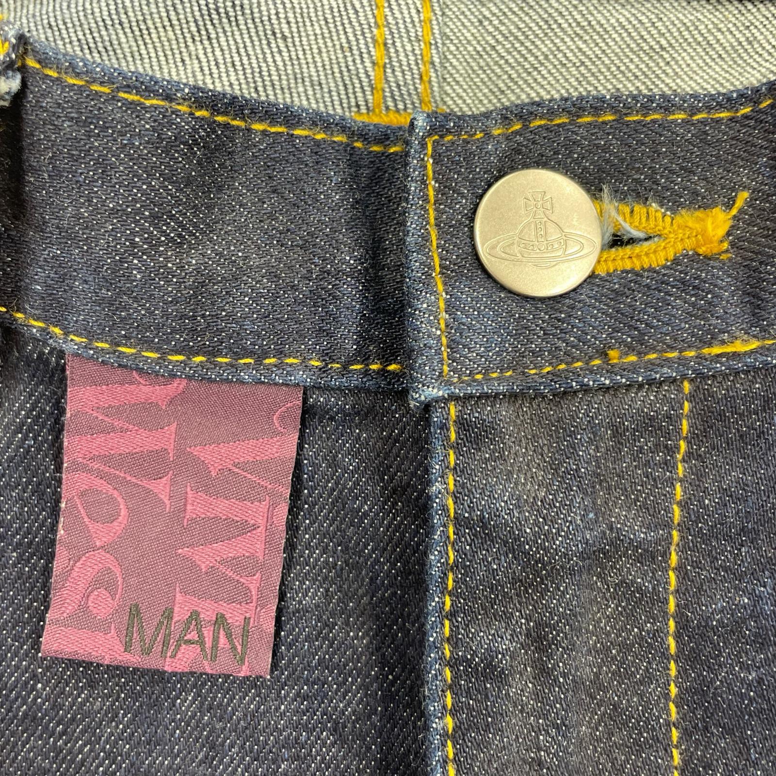 デニムパンツ MAN オーブ刺繍 デニムパンツ(46)