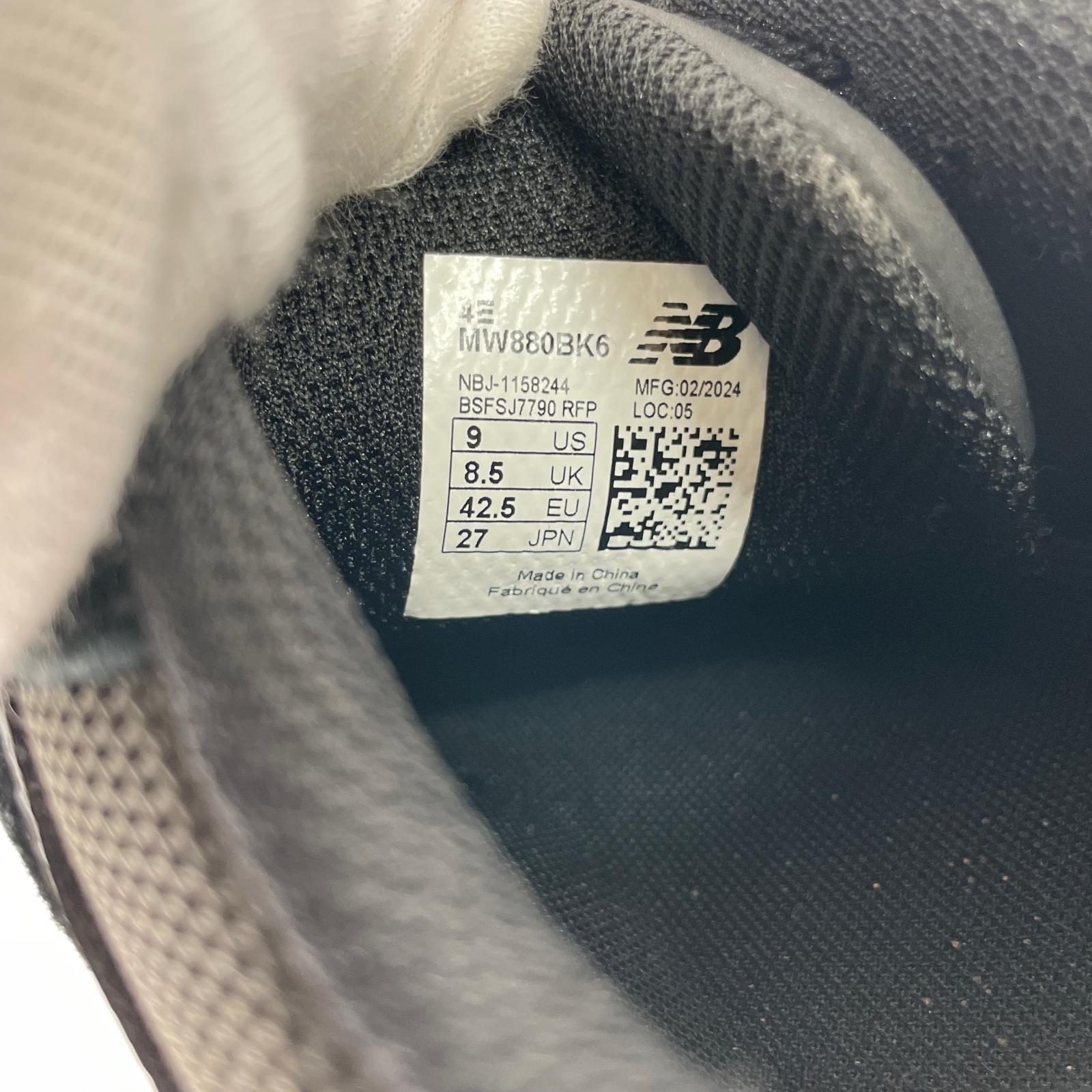 スニーカー MW880BK6 27.0 27cm (US9 UK8 1/2 EU44) ブラック