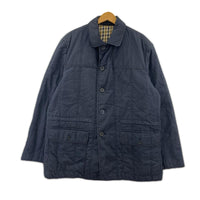 ジャケット 80s AQUASCUTUM ステンカラーコート 紺
