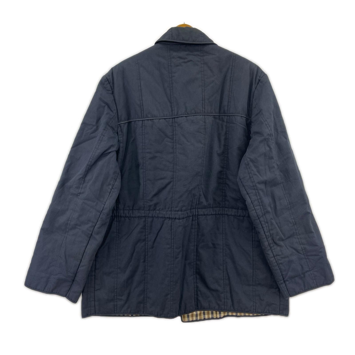 ジャケット 80s AQUASCUTUM ステンカラーコート 紺