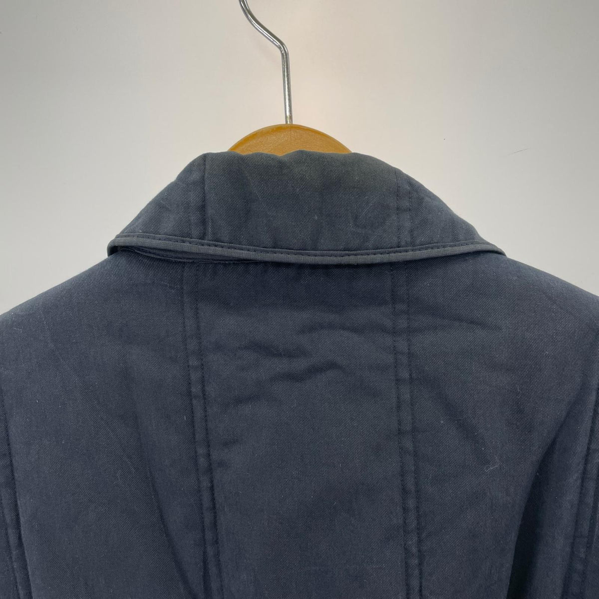 ジャケット 80s AQUASCUTUM ステンカラーコート 紺