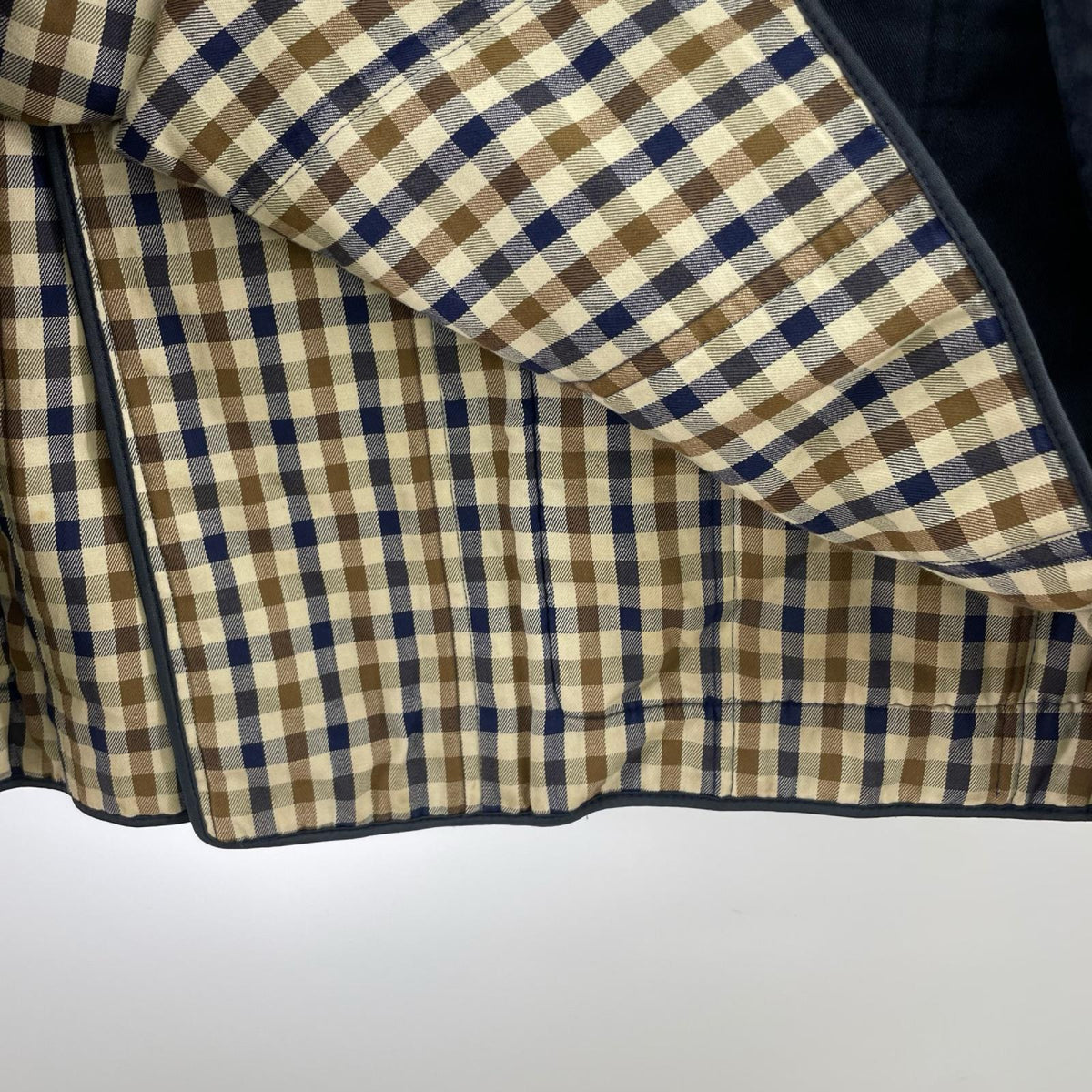 ジャケット 80s AQUASCUTUM ステンカラーコート 紺