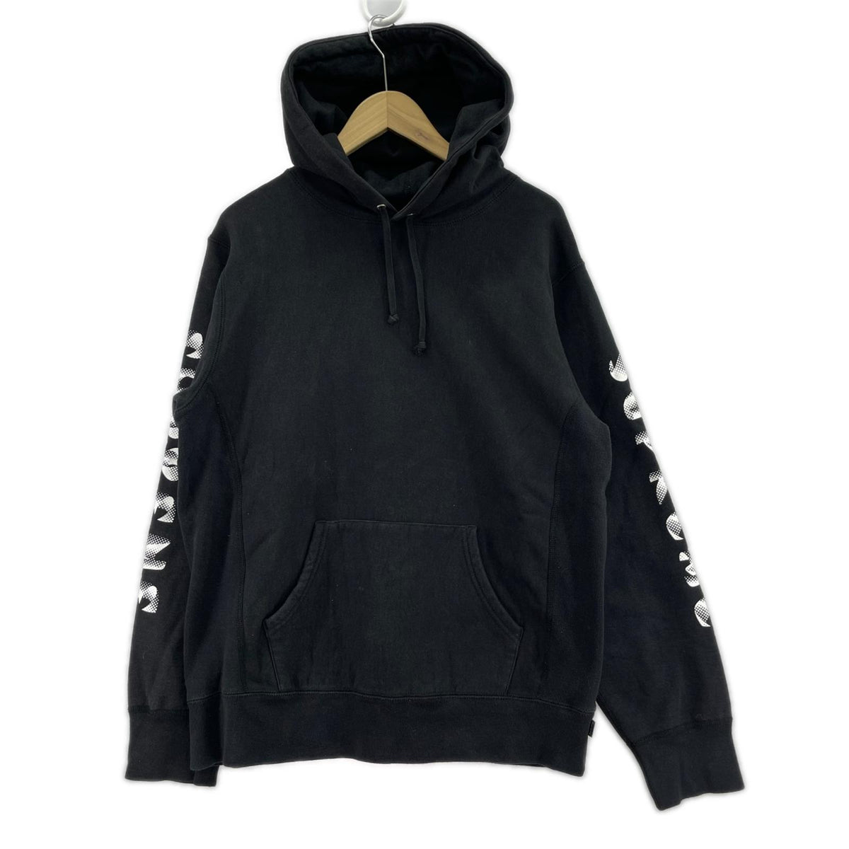 パーカー Gradient Sleeve Hooded Sweatshirt (M) 黒 M ブラック