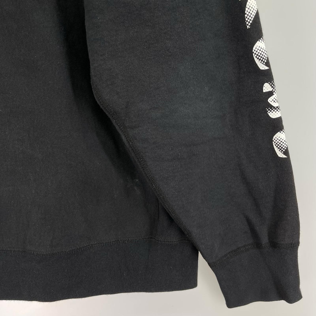 パーカー Gradient Sleeve Hooded Sweatshirt (M) 黒 M ブラック