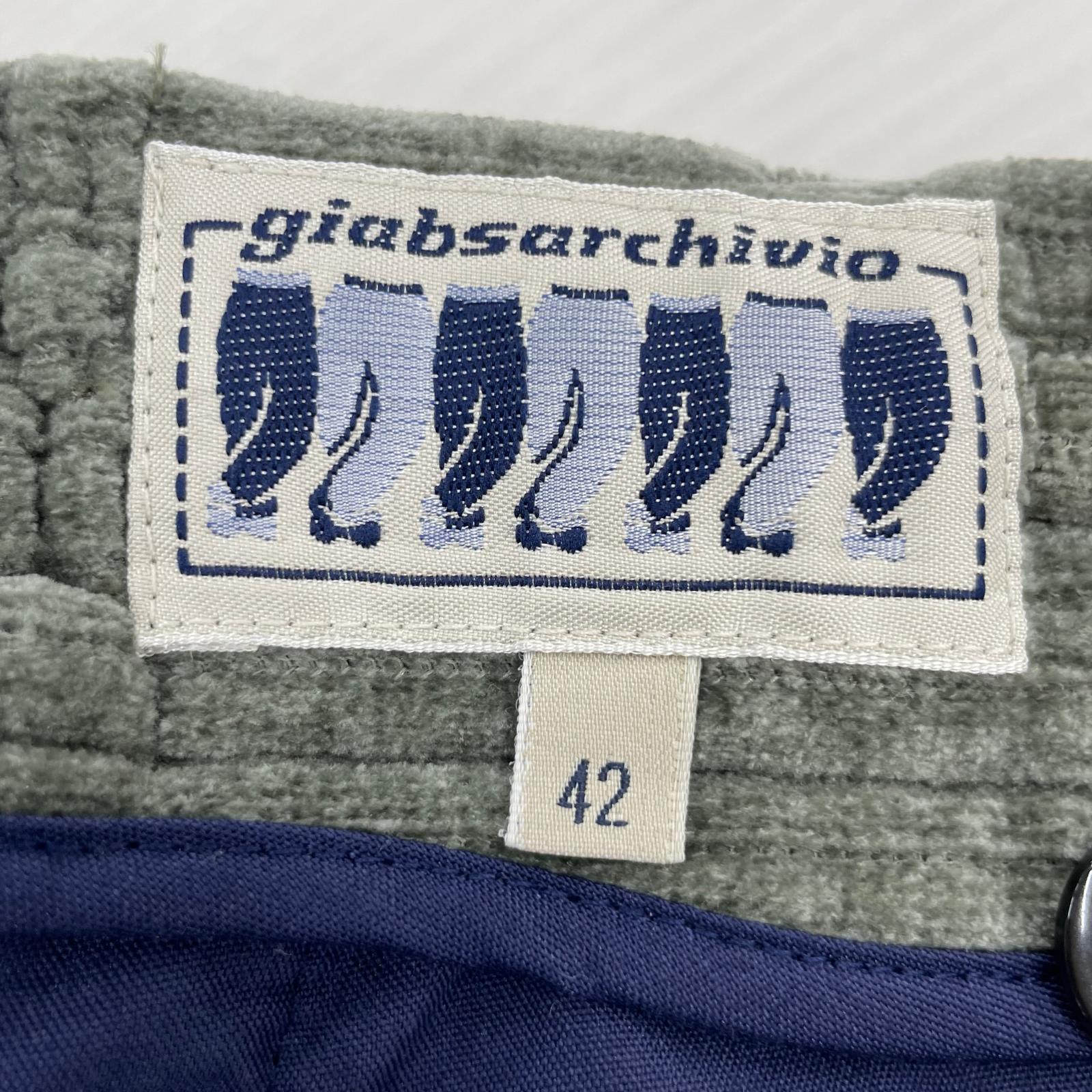 パンツ giab sarchivio コーデュロイ カーキ (42) 42 カーキ