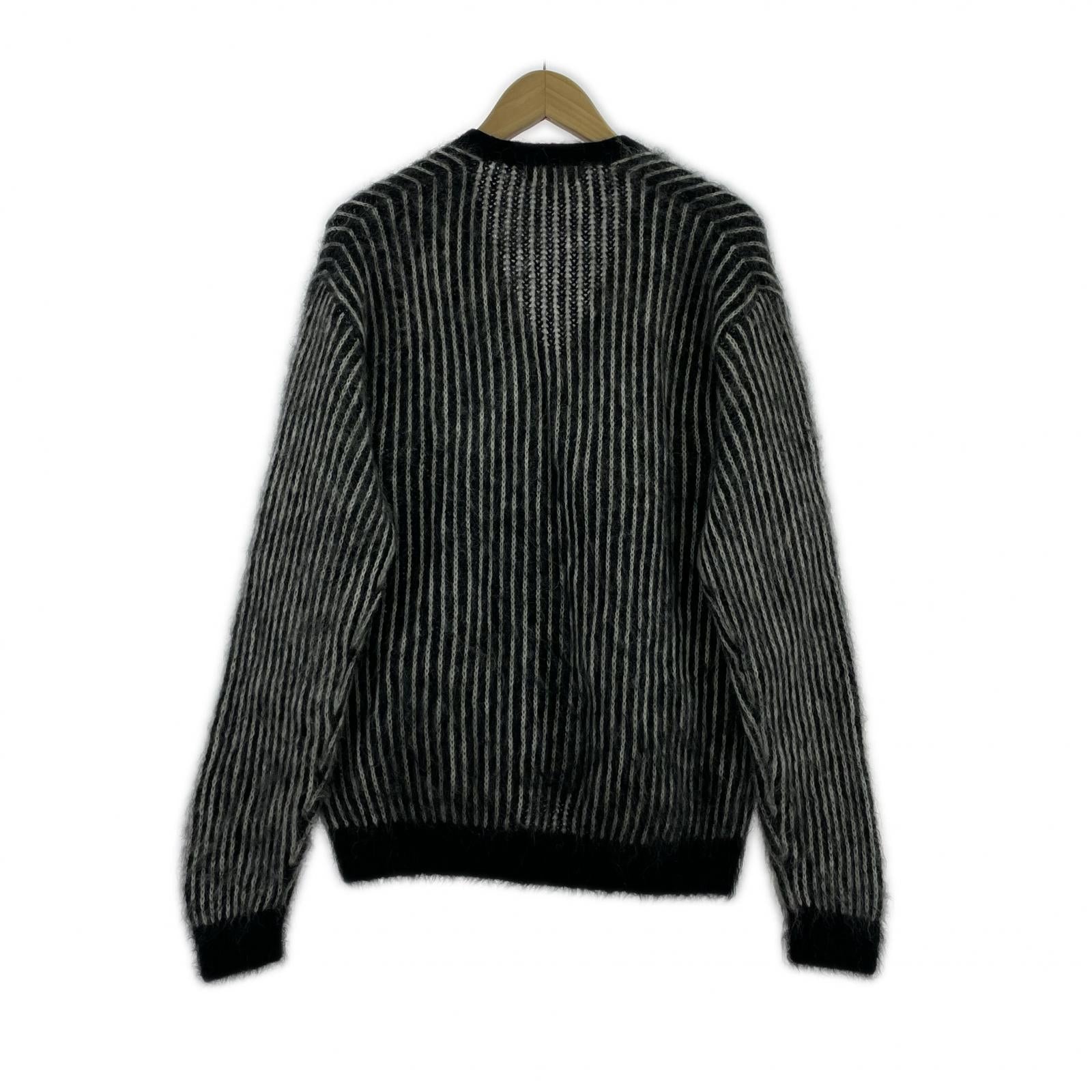 カーディガン 25SS 2-Tone Mohair Cardigan (M) M ブラック