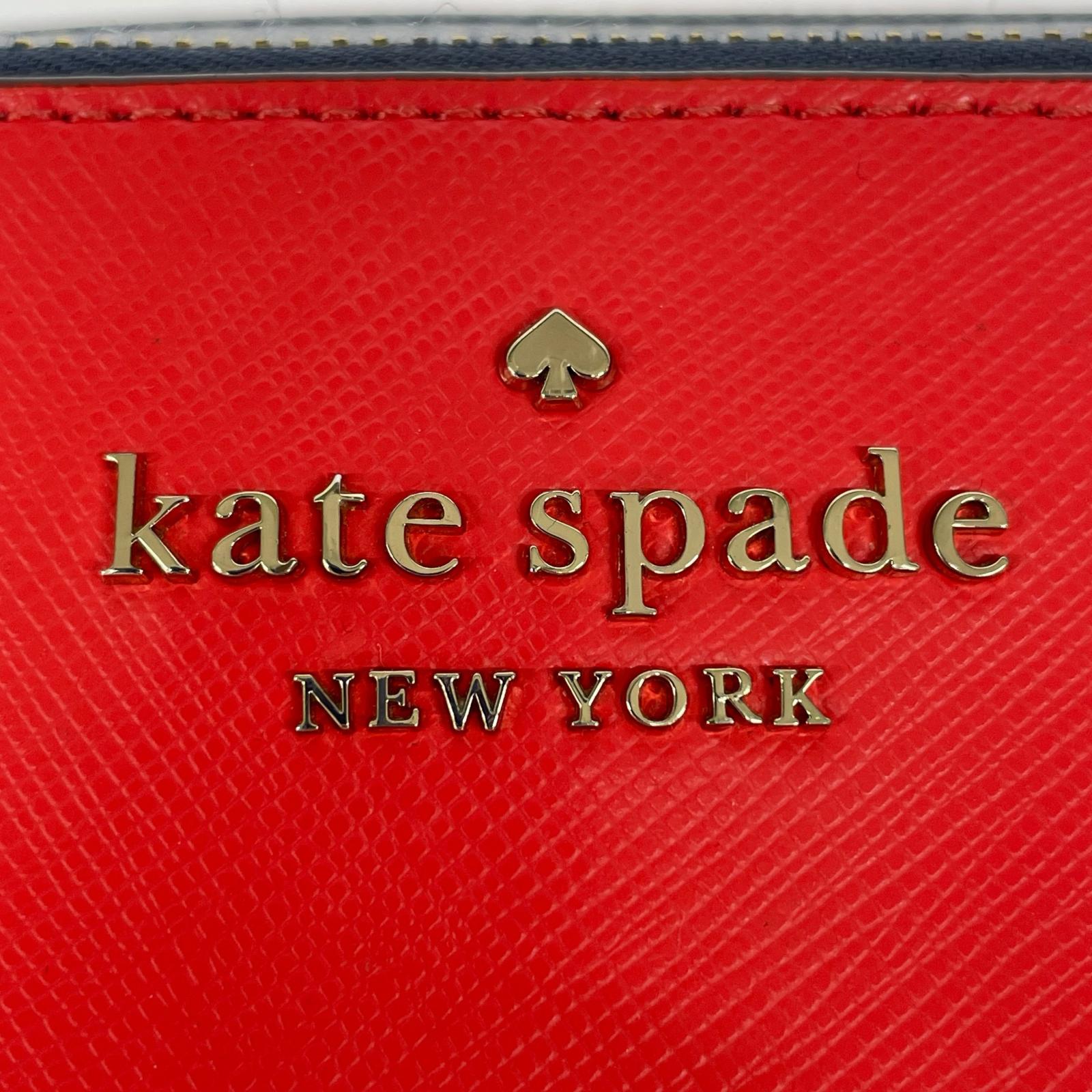 ショルダーバッグ kate spade new york ショルダーポーチ オレンジ/白 ホワイト