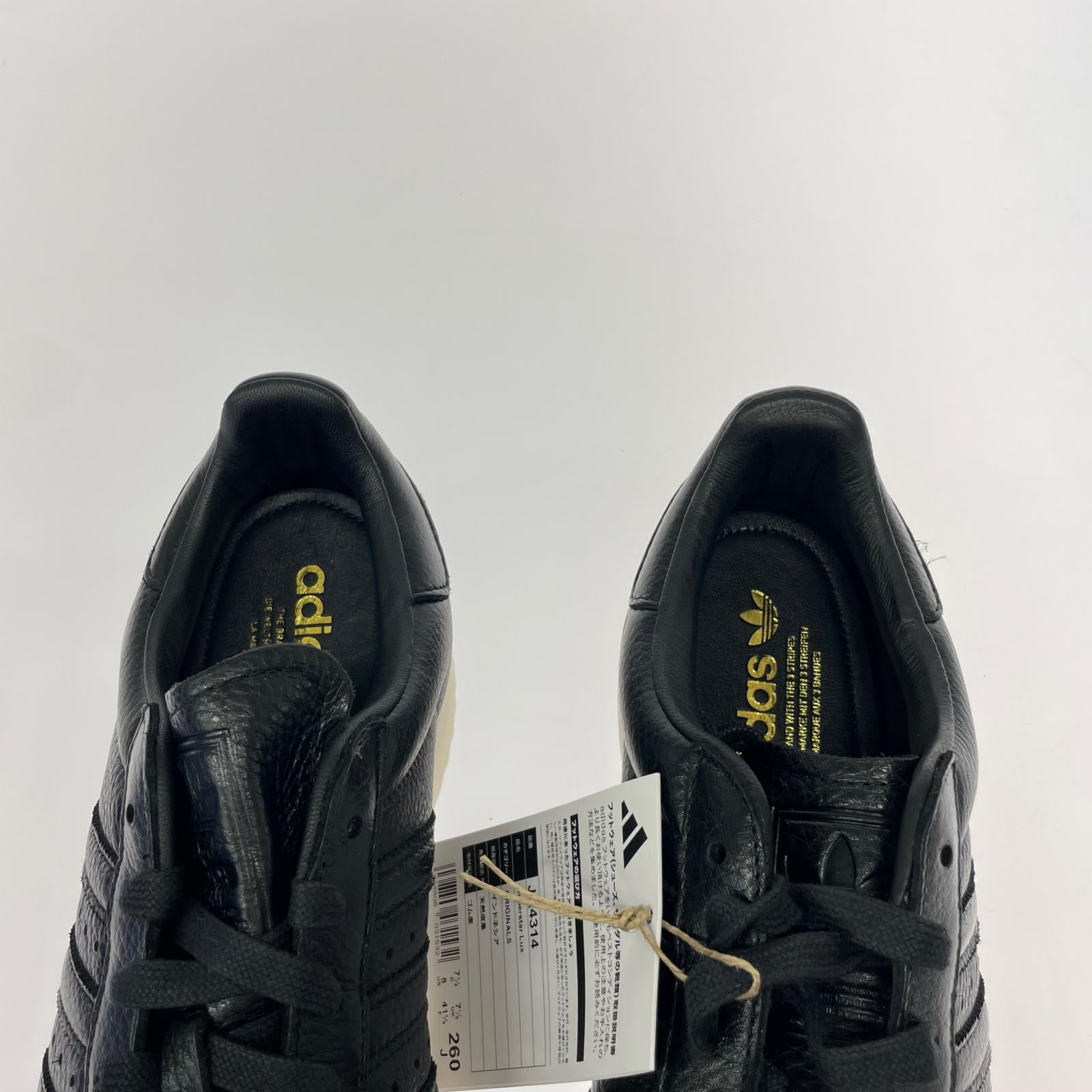スニーカー adidas originals Superstar Lux JQ4314 (26) 26cm (US8 UK7 1/2 EU42) ブラック