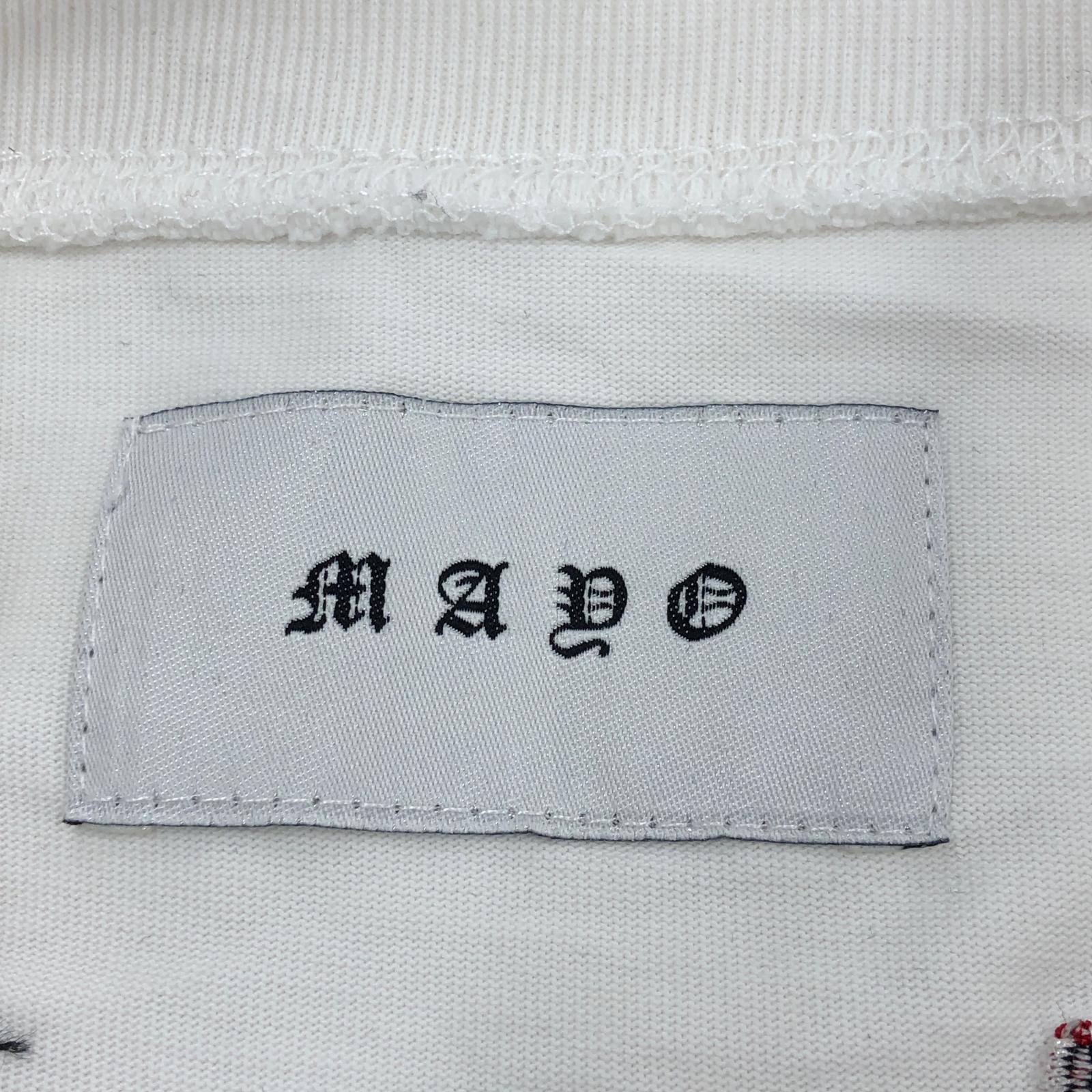 半袖Tシャツ MAYO 刺繍カットソー 白 L ホワイト