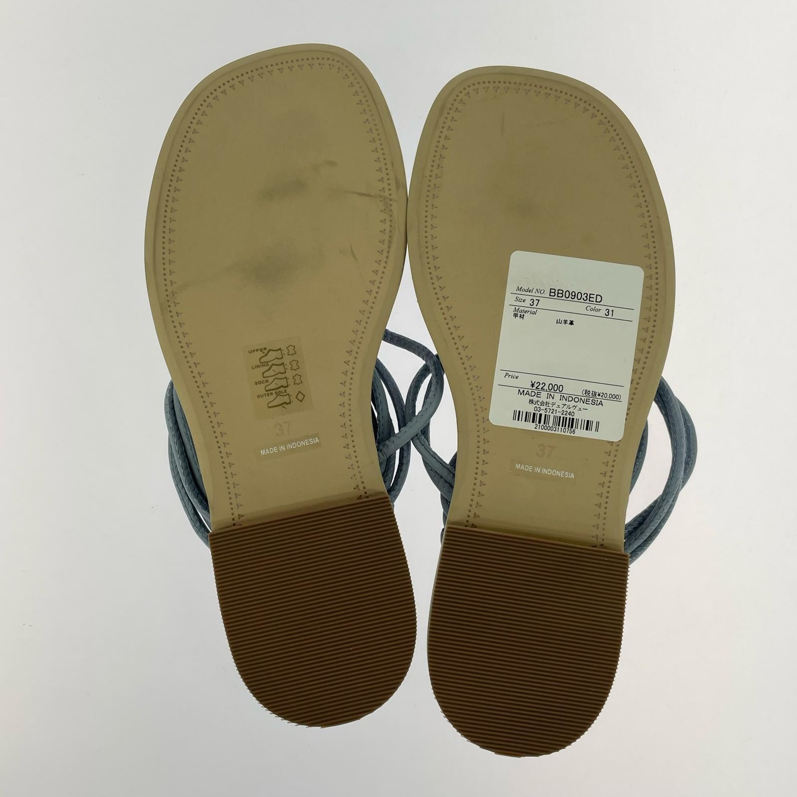 その他靴 サンダル 37 ブルー 37 ブルー