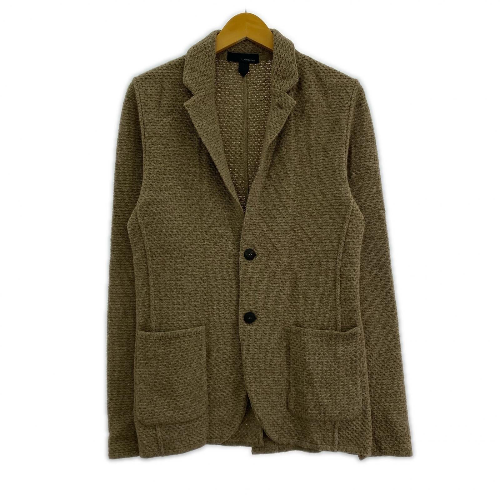 その他アウター LARDINI ニットジャケット ブラウン