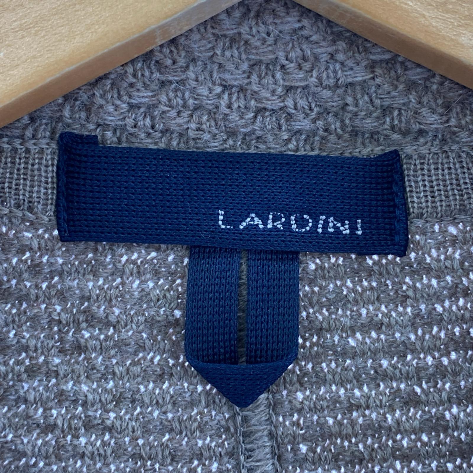 その他アウター LARDINI ニットジャケット ブラウン