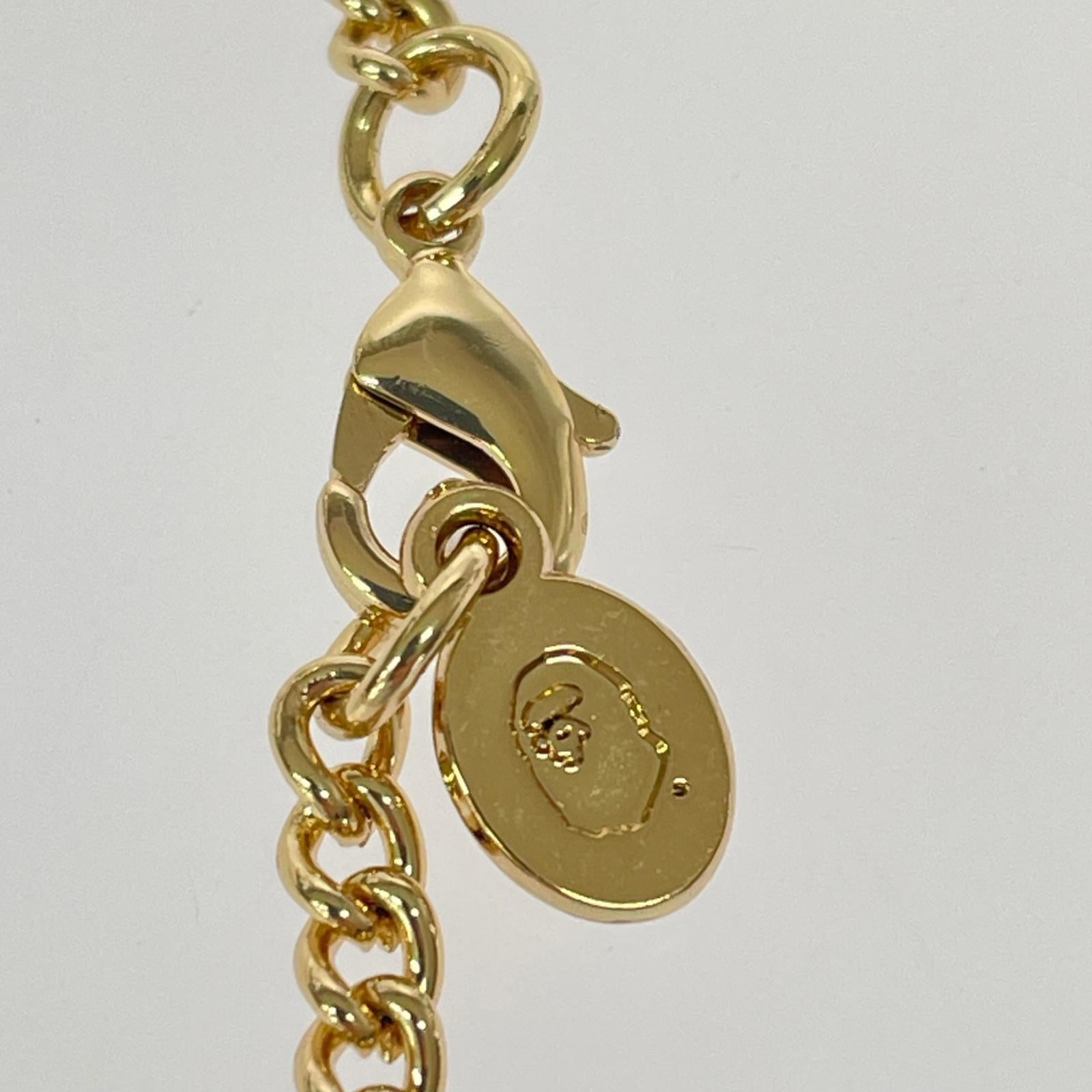 ネックレス A BATHING APE カードデザイン ネックレス ゴールド