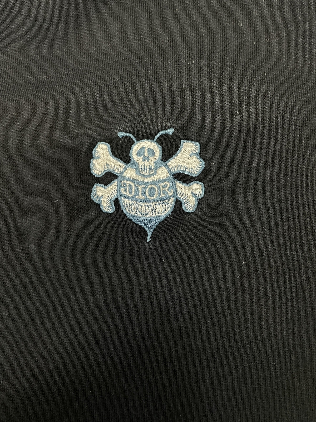 DIOR×SHAWN STUSSY スカルビー刺繍 スウェット XS ブラック