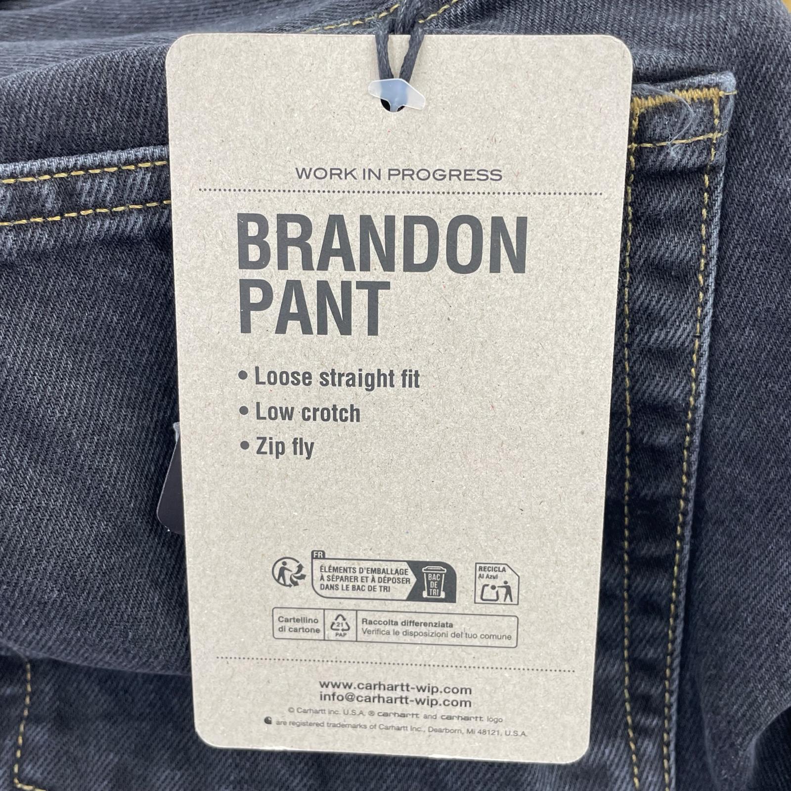 デニムパンツ Brandon Pant Black Stone Washed (XS) ブラック