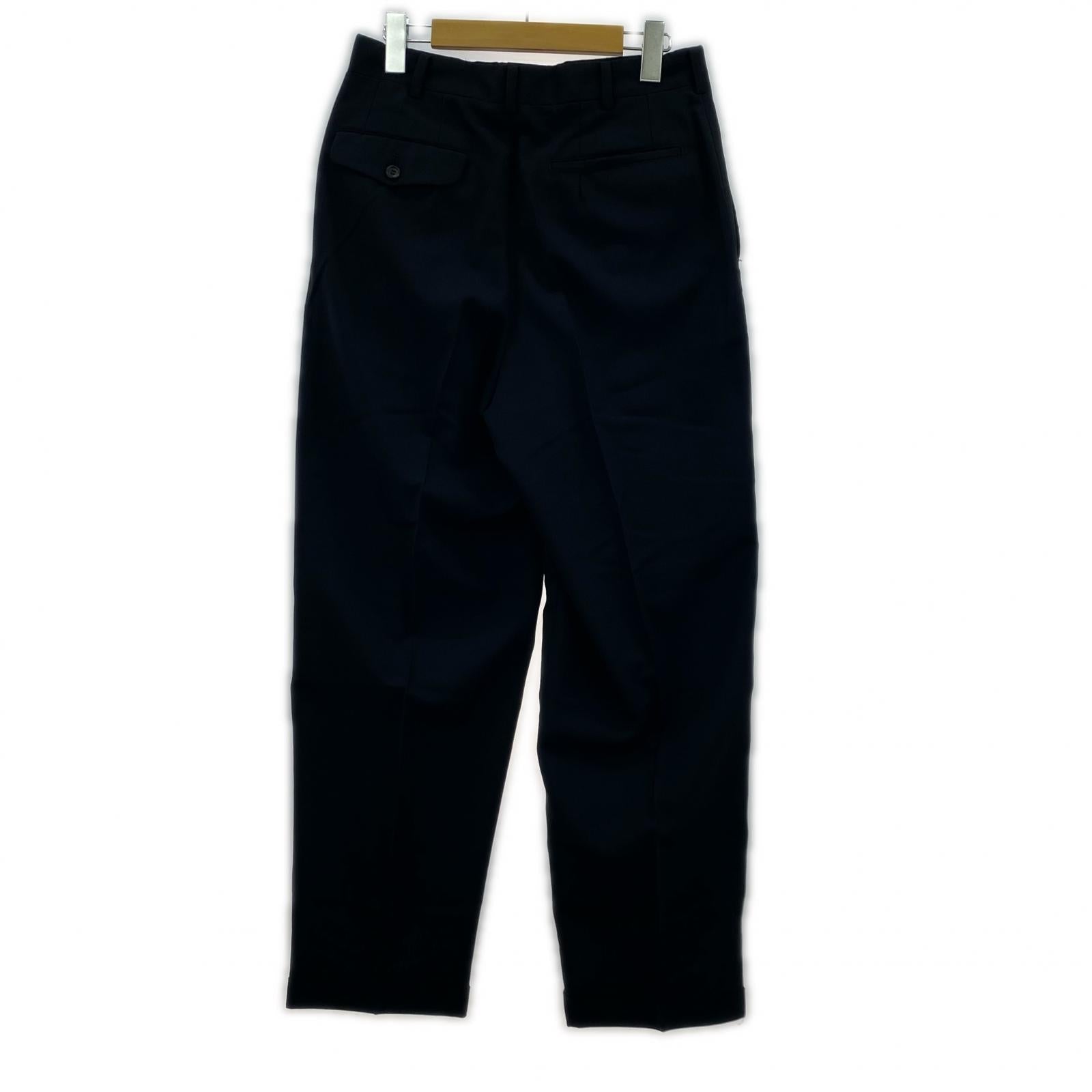 パンツ HOMME 96AW 田中オム 90s Wタックスラックス S ブラック