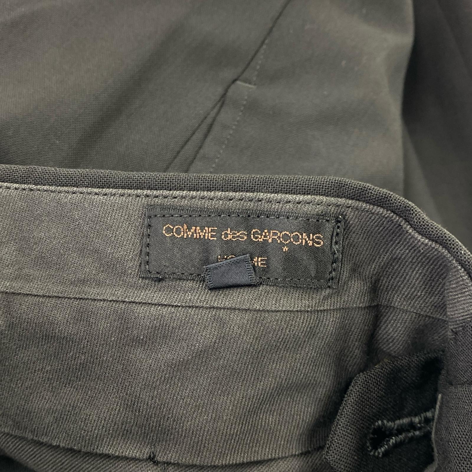 パンツ HOMME 96AW 田中オム 90s Wタックスラックス S ブラック